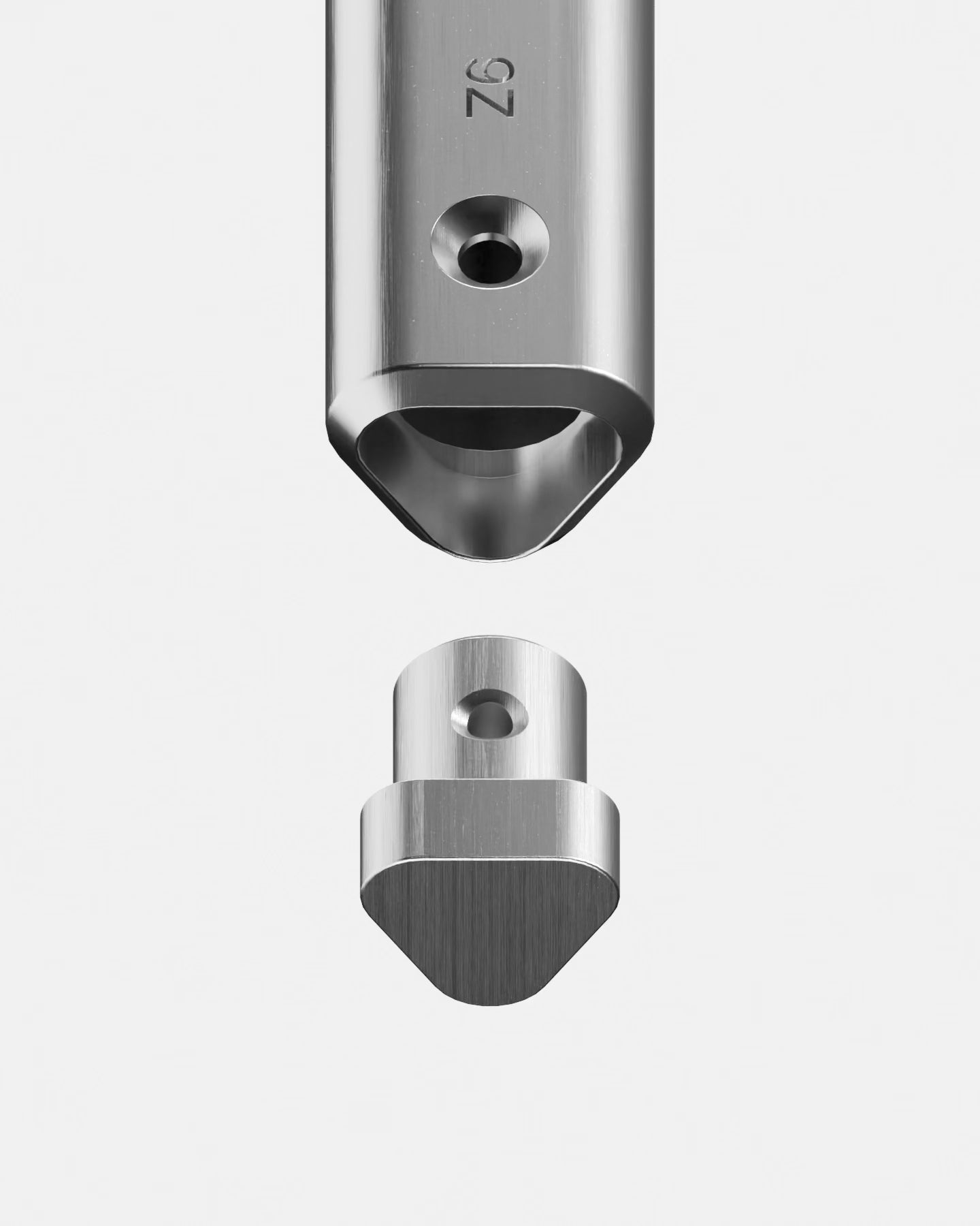 Video showing the 5M aluminum pen rear cap sliding into place and the precision screw rotating to alignment for ink cartridge replacement.